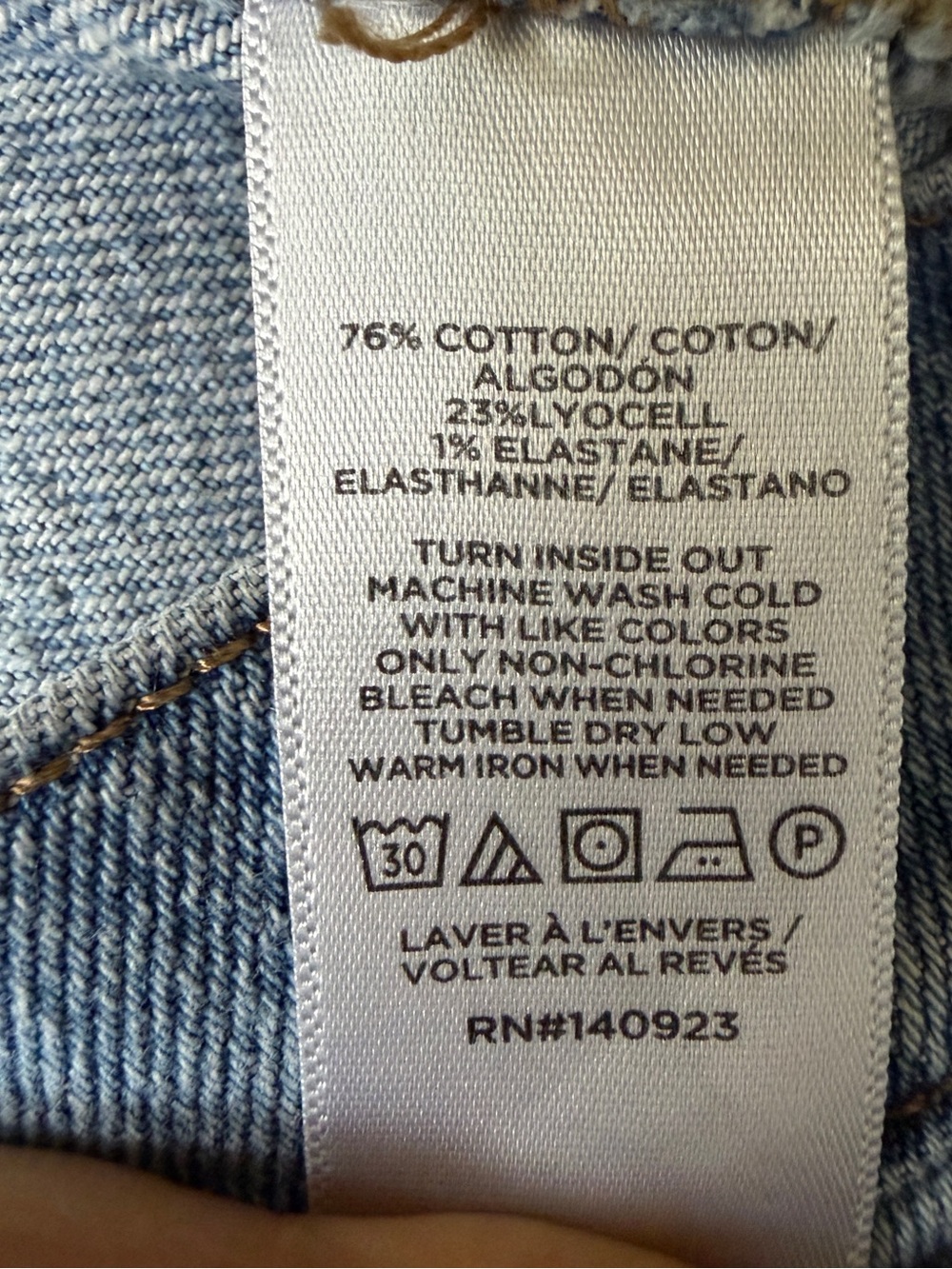 LOFT Women's The Wide Leg Light Blue Jeans Size 31/12 - Picture 6 of 12